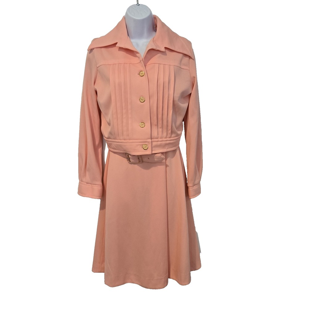 Vintage Toni Todd Dress with‎ Lightweight Matching jacket 1960's 70's Era XS